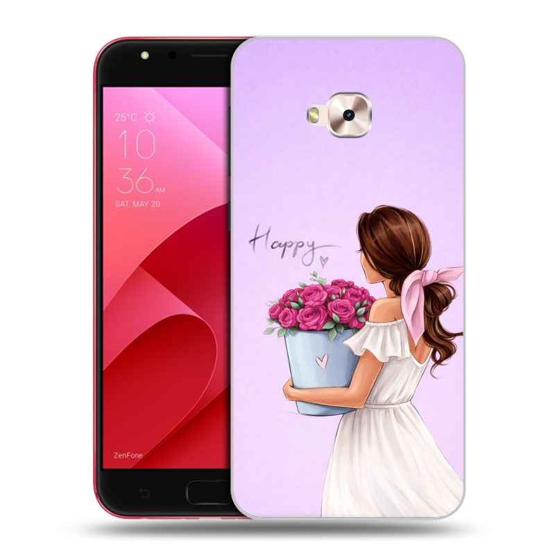 Пластиковый чехол на ASUS ZenFone 4 Selfie Pro с принтом женский Пластиковый чехол на ASUS ZenFone 4 Selfie Pro с принтом женский
