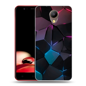 Пластиковый чехол на Elephone P8 с принтом Геометрия неона