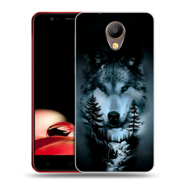 Пластиковый чехол на Elephone P8 с принтом Лесной волк