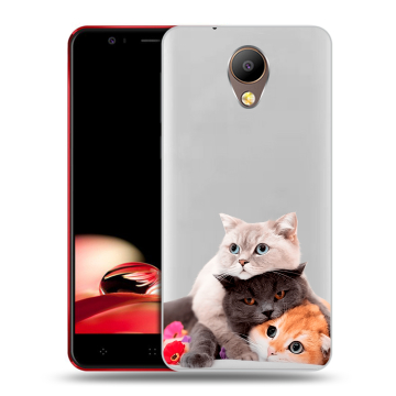 Пластиковый чехол на Elephone P8 с принтом Кошки