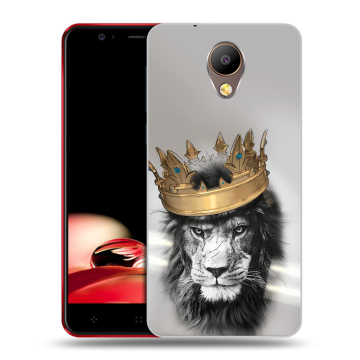 Пластиковый чехол на Elephone P8 с принтом Лев с короной