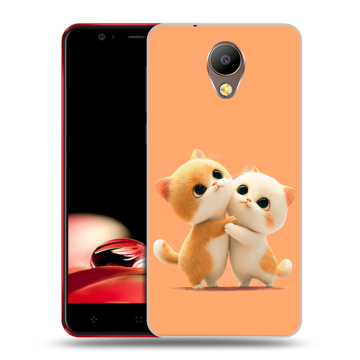 Пластиковый чехол на Elephone P8 с принтом Милые котики