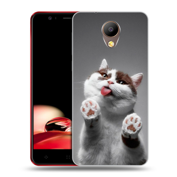 Пластиковый чехол на Elephone P8 с принтом Коты