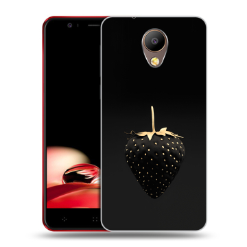 Пластиковый чехол на Elephone P8 с принтом Черная клубника