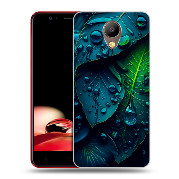 Пластиковый чехол на Elephone P8 с принтом Листья