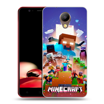 Пластиковый чехол на Elephone P8 с принтом Майнкрафт Minecraft Пластиковый чехол на Elephone P8 с принтом Майнкрафт Minecraft