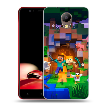 Пластиковый чехол на Elephone P8 с принтом Майнкрафт Minecraft Пластиковый чехол на Elephone P8 с принтом Майнкрафт Minecraft