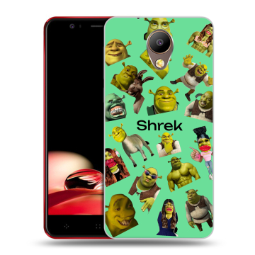 Пластиковый чехол на Elephone P8 с принтом Шрек Shrek