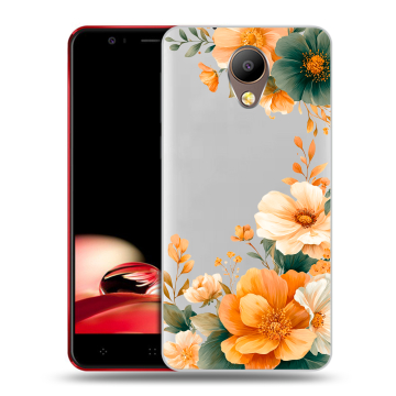 Пластиковый чехол на Elephone P8 с принтом Цветы принт
