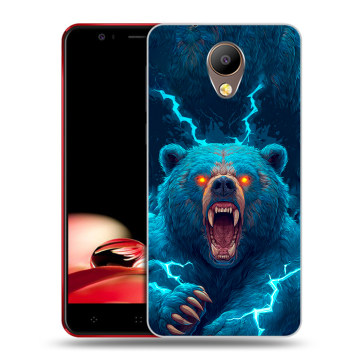 Пластиковый чехол на Elephone P8 с принтом Медведь