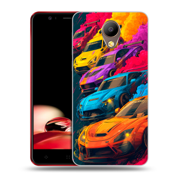 Пластиковый чехол на Elephone P8 с принтом Тачки