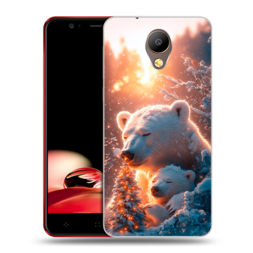 Пластиковый чехол на Elephone P8 с принтом Новый год