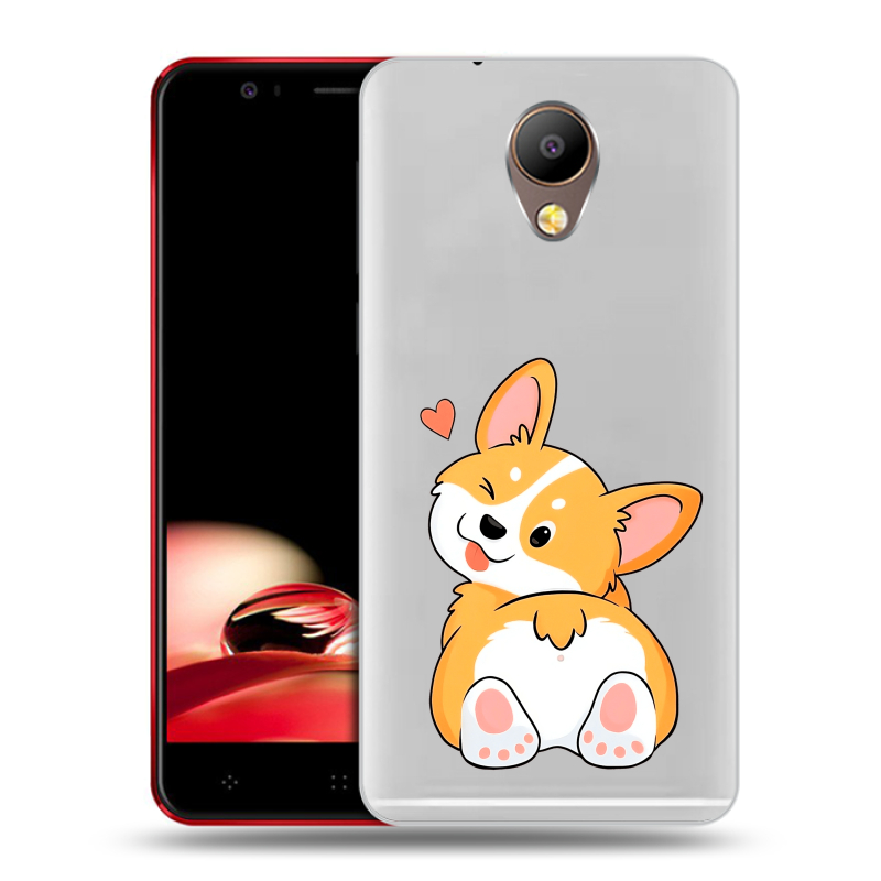 Пластиковый чехол на Elephone P8 с принтом Корги Пластиковый чехол на Elephone P8 с принтом Корги