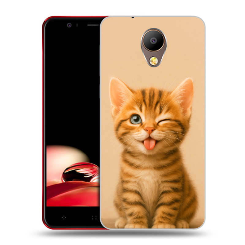 Пластиковый чехол на Elephone P8 с принтом котенок Пластиковый чехол на Elephone P8 с принтом котенок