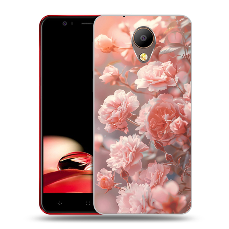 Пластиковый чехол на Elephone P8 с принтом Розовые розы Пластиковый чехол на Elephone P8 с принтом Розовые розы