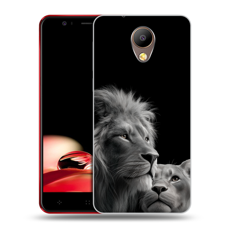 Пластиковый чехол на Elephone P8 с принтом Лев кошки Пластиковый чехол на Elephone P8 с принтом Лев кошки