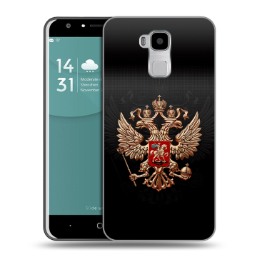 Пластиковый чехол на Doogee Y6 с принтом Герб России Пластиковый чехол на Doogee Y6 с принтом Герб России