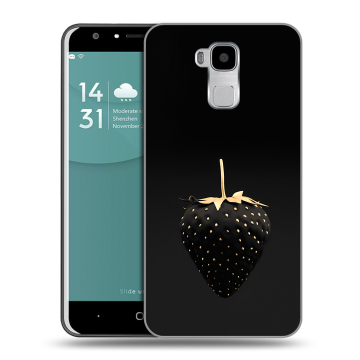 Пластиковый чехол на Doogee Y6 с принтом Черная клубника Пластиковый чехол на Doogee Y6 с принтом Черная клубника