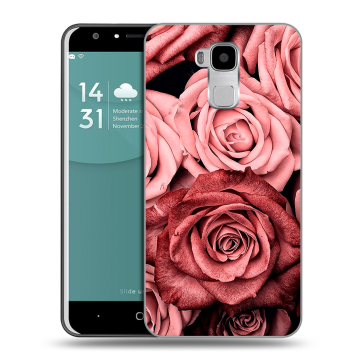 Пластиковый чехол на Doogee Y6 с принтом Цветы розы Пластиковый чехол на Doogee Y6 с принтом Цветы розы