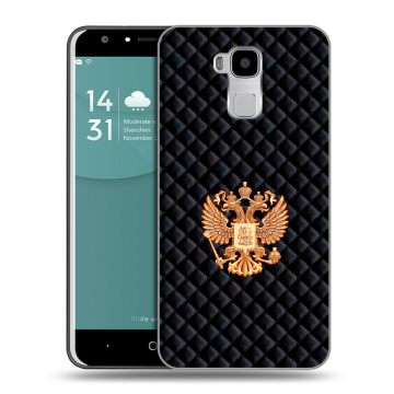 Пластиковый чехол на Doogee Y6 с принтом Герб России принт Пластиковый чехол на Doogee Y6 с принтом Герб России принт