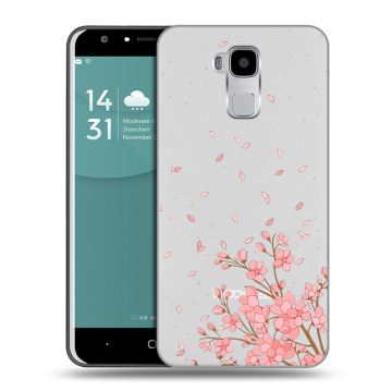 Пластиковый чехол на Doogee Y6 с принтом Ветка сакуры Пластиковый чехол на Doogee Y6 с принтом Ветка сакуры