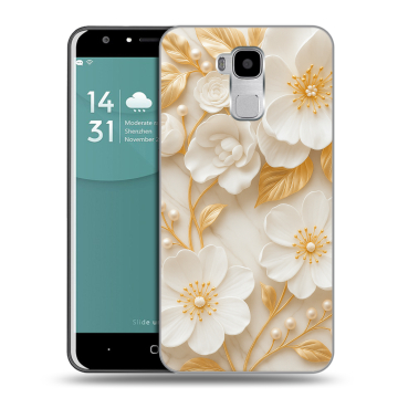 Пластиковый чехол на Doogee Y6 с принтом Цветы Пластиковый чехол на Doogee Y6 с принтом Цветы