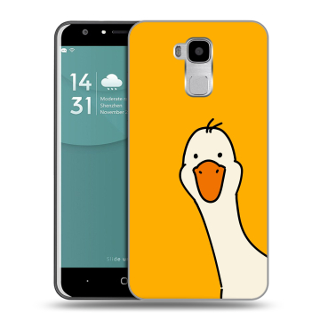 Пластиковый чехол на Doogee Y6 с принтом Утка