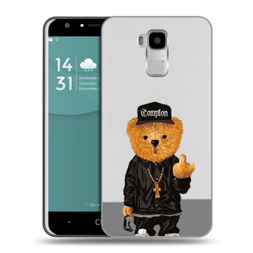 Пластиковый чехол на Doogee Y6 с принтом Мишка Пластиковый чехол на Doogee Y6 с принтом Мишка