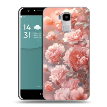 Пластиковый чехол на Doogee Y6 с принтом Розовые розы Пластиковый чехол на Doogee Y6 с принтом Розовые розы