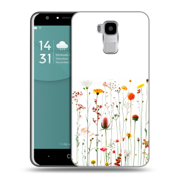 Пластиковый чехол на Doogee Y6 с принтом цветы Пластиковый чехол на Doogee Y6 с принтом цветы