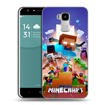 Пластиковый чехол на Doogee Y6 с принтом Майнкрафт Minecraft Пластиковый чехол на Doogee Y6 с принтом Майнкрафт Minecraft