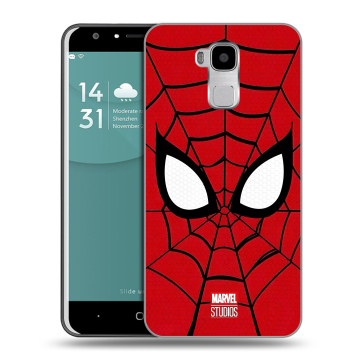 Пластиковый чехол на Doogee Y6 с принтом человек паук spiderman Пластиковый чехол на Doogee Y6 с принтом человек паук spiderman