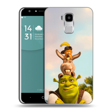 Пластиковый чехол на Doogee Y6 с принтом Шрек Shrek