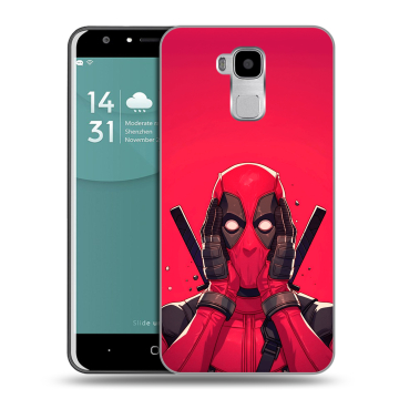 Пластиковый чехол на Doogee Y6 с принтом Дедпул Deadpool