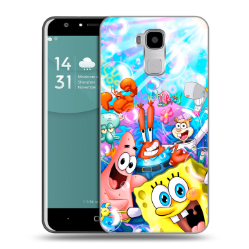 Пластиковый чехол на Doogee Y6 с принтом спанчбоб спанч боб Пластиковый чехол на Doogee Y6 с принтом спанчбоб спанч боб