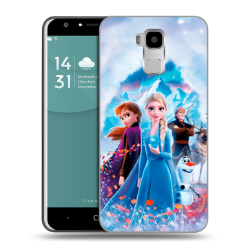 Пластиковый чехол на Doogee Y6 с принтом Холодное сердце Frozen Пластиковый чехол на Doogee Y6 с принтом Холодное сердце Frozen