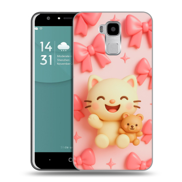 Пластиковый чехол на Doogee Y6 с принтом для девочек