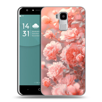 Пластиковый чехол на Doogee Y6 с принтом Розы цветы Пластиковый чехол на Doogee Y6 с принтом Розы цветы