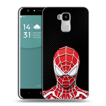 Пластиковый чехол на Doogee Y6 с принтом человек паук spiderman