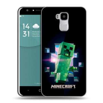 Пластиковый чехол на Doogee Y6 с принтом Майнкрафт Minecraft Пластиковый чехол на Doogee Y6 с принтом Майнкрафт Minecraft