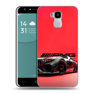 Пластиковый чехол на Doogee Y6 с принтом Мерседес Mercedes AMG