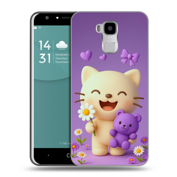 Пластиковый чехол на Doogee Y6 с принтом для девочек