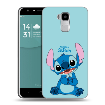 Пластиковый чехол на Doogee Y6 с принтом Лило и Стич Пластиковый чехол на Doogee Y6 с принтом Лило и Стич