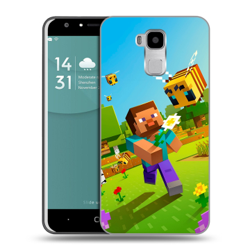 Пластиковый чехол на Doogee Y6 с принтом Майнкрафт Minecraft Пластиковый чехол на Doogee Y6 с принтом Майнкрафт Minecraft