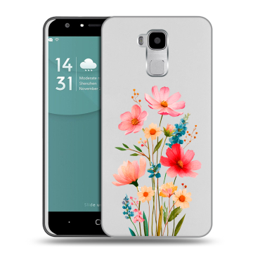 Пластиковый чехол на Doogee Y6 с принтом Цветы