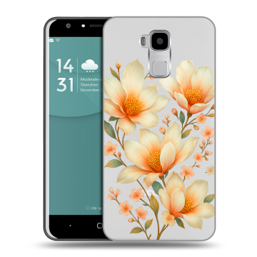 Пластиковый чехол на Doogee Y6 с принтом Цветы