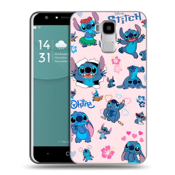 Пластиковый чехол на Doogee Y6 с принтом Лило и Стич Пластиковый чехол на Doogee Y6 с принтом Лило и Стич
