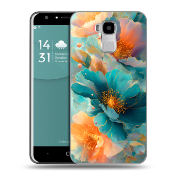 Пластиковый чехол на Doogee Y6 с принтом Цветы