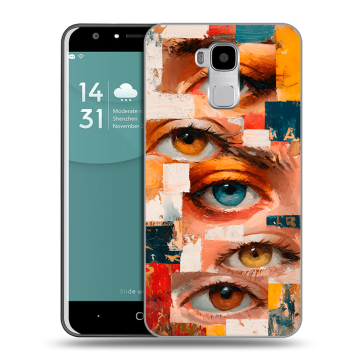 Пластиковый чехол на Doogee Y6 с принтом Модный принт