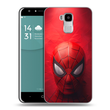 Пластиковый чехол на Doogee Y6 с принтом Spiderman Человек паук Пластиковый чехол на Doogee Y6 с принтом Spiderman Человек паук